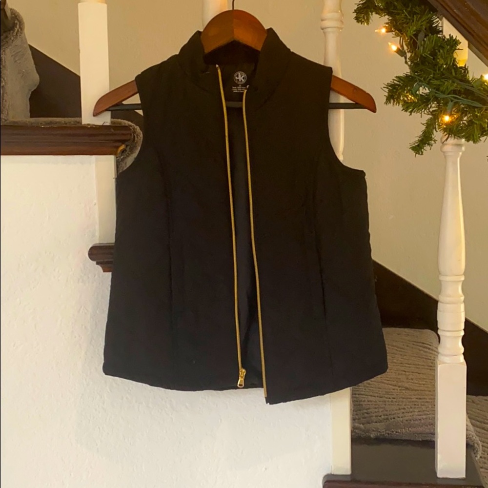 J-Khaki Girls Black Vest